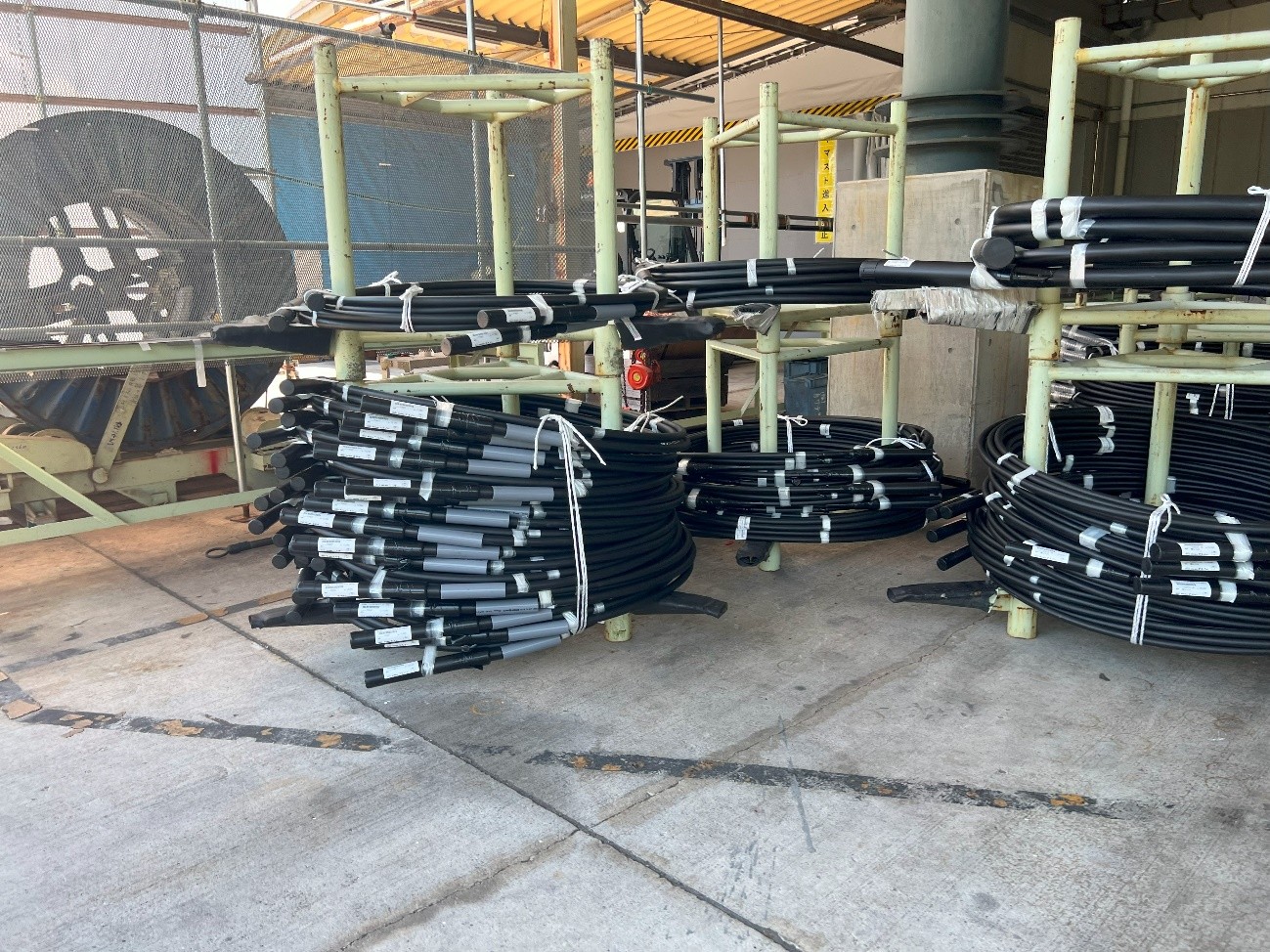 ⑩出荷前のアンカー材保管状況