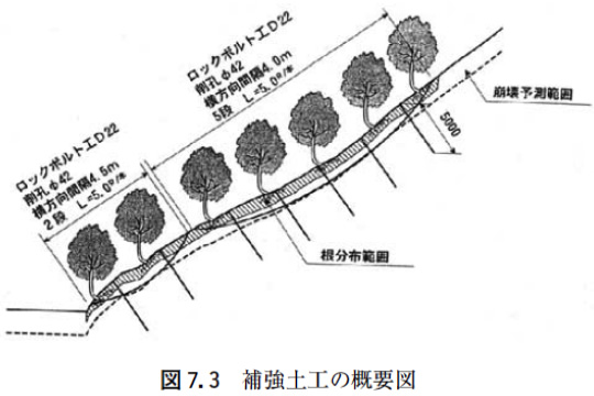 図7.3 補強土工の概要図